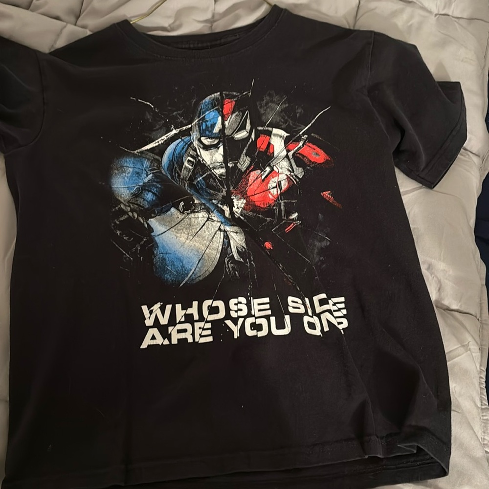 Captain America Iron Man Civil War tshirt